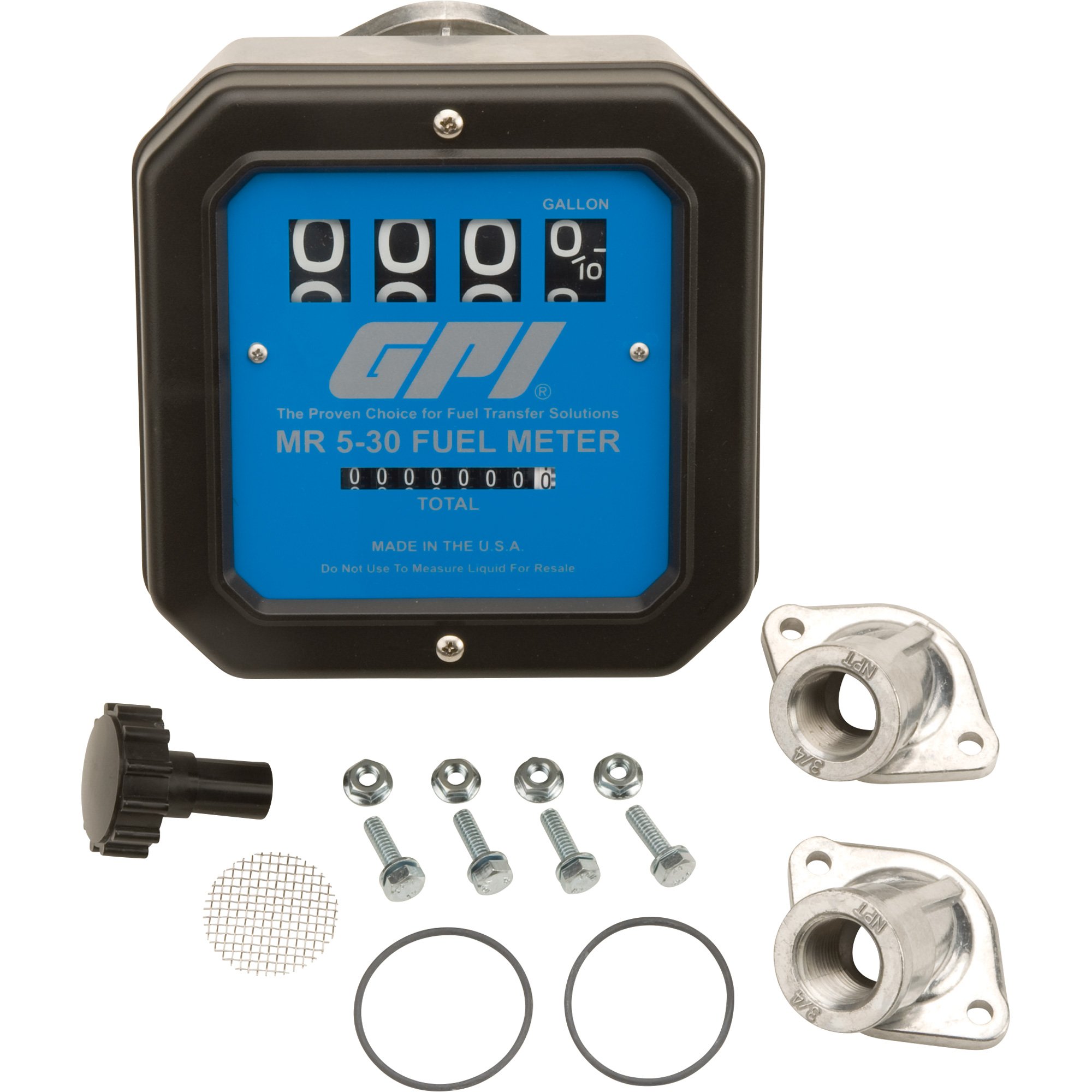 GPI Mechanical Fuel Meter — 1in. Inlet/Outlet, 5 to 30 GPM, Model# MR 5-30-G8N